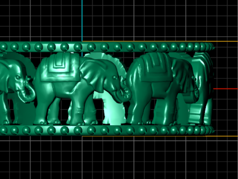 GOLD BRAECLETS PENDANT 3D Принт Модель