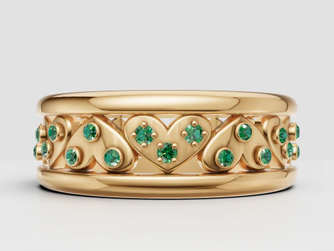 3डी गोल्ड ब्रेसलेट पेंडेंट 3D प्रिंट मॉडल