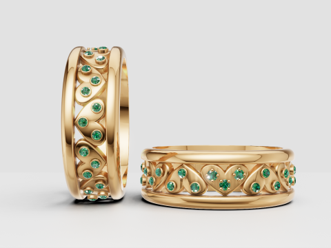 3D GOLD BRACSELET PENDANT 3D printmodel