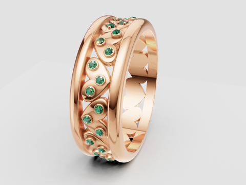 3D GOLD BRACSELET PENDANT 3D printmodel