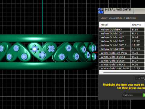 3D GOLD BRACSELET PENDANT 3D printmodel