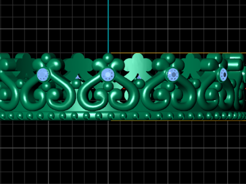 3D GOLD BRACSELET PENDANT 3D 打印模型
