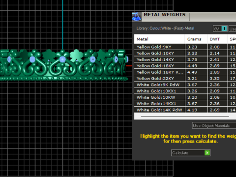 3D GOLD BRACSELET PENDANT 3D 打印模型