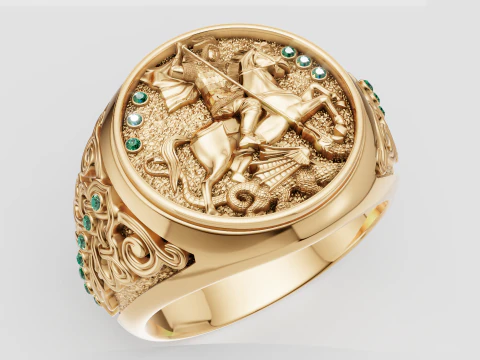 ANILLO CARAS DE MONO Modelo de impresión 3D