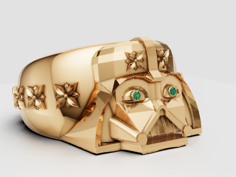 MONKEY FACES RING Model Cetak 3D