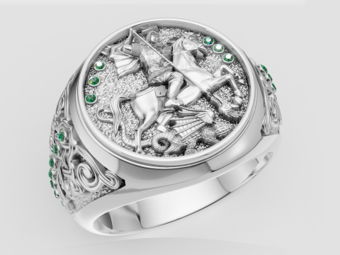 MONKEY FACES RING Model Cetak 3D