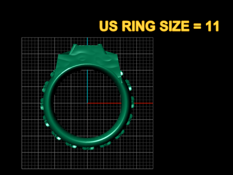MONKEY FACES RING Model Cetak 3D