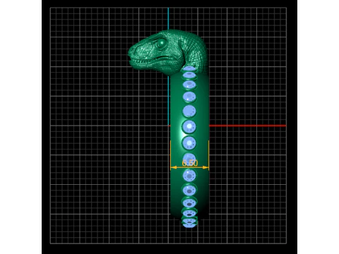SNAKE FACES RING 3D Print Model