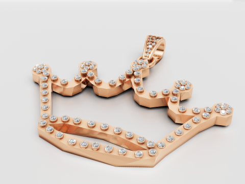 KING TAJJ PENDANT Modello di stampa 3D