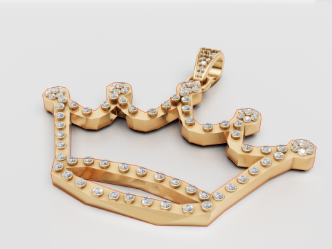 KING TAJJ PENDANT Modello di stampa 3D
