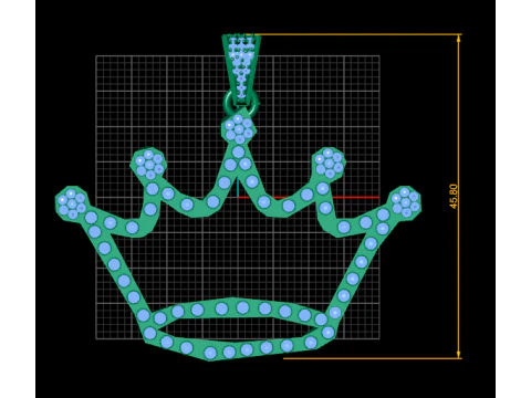 KING TAJJ PENDANT 3D Print Model