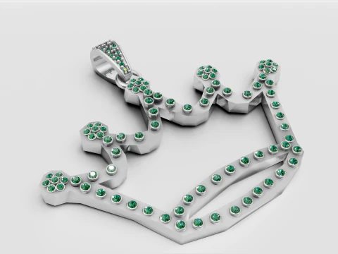 KING TAJJ PENDANT 3D Print Model