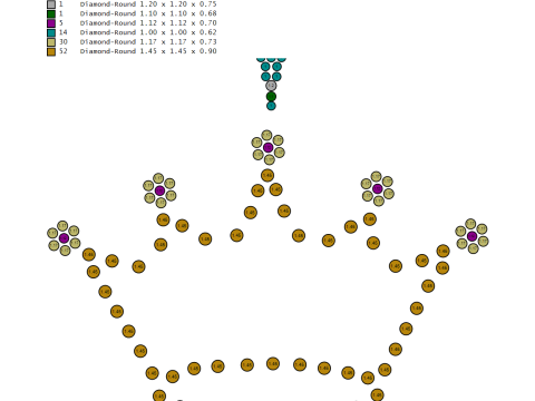 KING TAJJ PENDANT Modello di stampa 3D