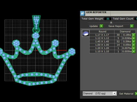 KING TAJJ PENDANT 3D Print Model