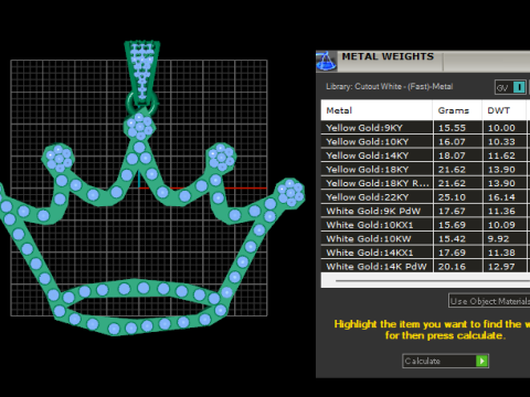 KING TAJJ PENDANT Modello di stampa 3D