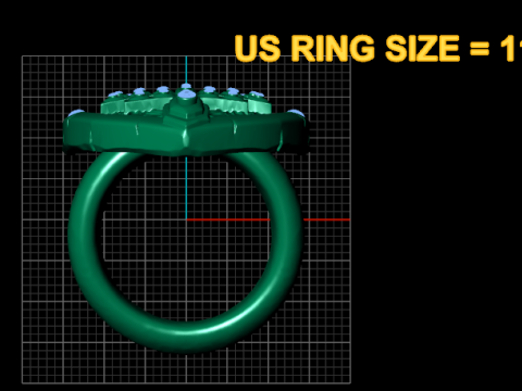 3D GOLD LOG RING 3D 프린트 모델