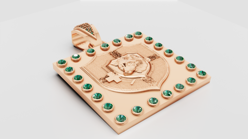 SQUAR LOGO PENDANT Modello di stampa 3D .c4d .max .obj .3ds .fbx .stl .blend