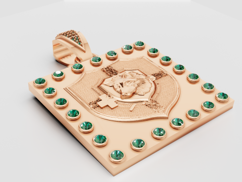 SQUAR LOGO PENDANT 3Dプリントモデル