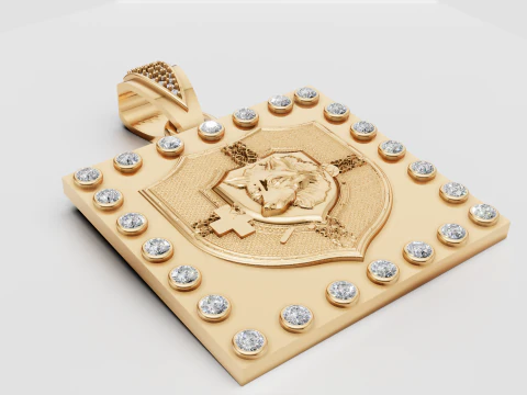 SQUAR LOGO PENDANT 3D Print Model