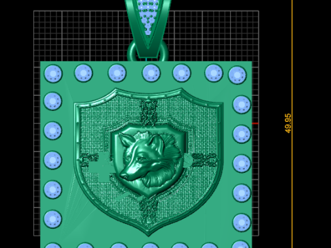 SQUAR LOGO PENDANT Modello di stampa 3D