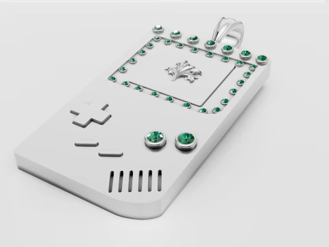 वर्गाकार पेंडेंट 3D प्रिंट मॉडल