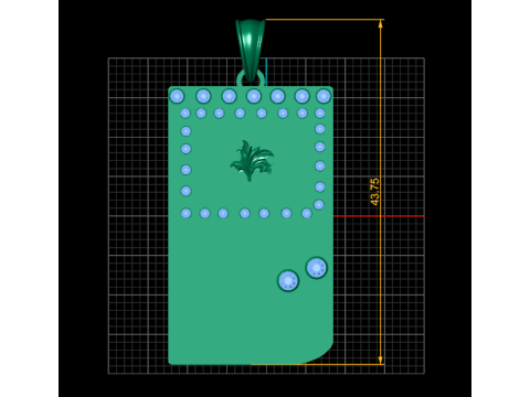 SQUAR PENDANT Modello di stampa 3D