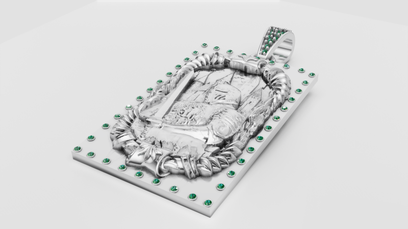 3D GOLD PENDANT 3d printable model 3D Принт Модель .c4d .max .obj .3ds .fbx .stl .blend