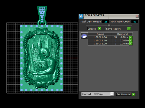 3D GOLD PENDANT 3d printable model 3D Принт Модель