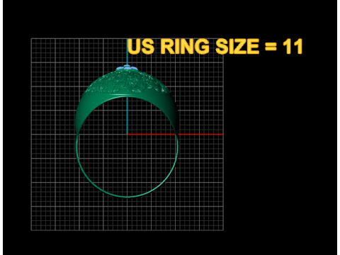 3D GOLD RING Model Cetak 3D