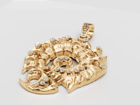 LIONTIN EMAS 3D Model Cetak 3D