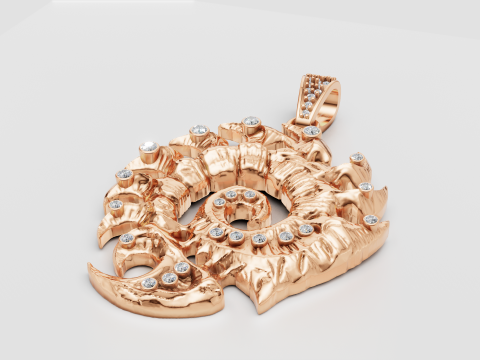 3D GOLD PENDANT 3D Принт Модель