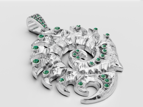 3D GOLD PENDANT 3D Принт Модель