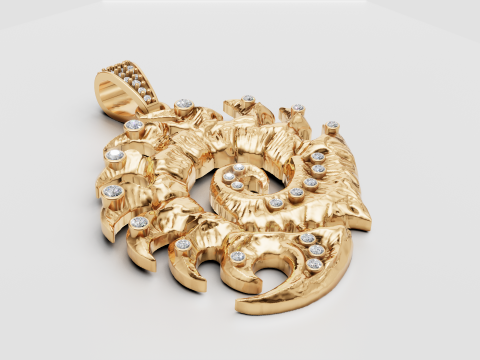 3D GOLD PENDANT 3D Принт Модель