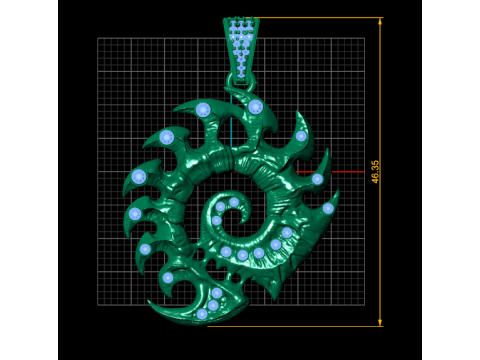3D GOLD PENDANT 3D Принт Модель