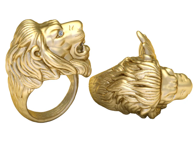 LION FACES PENDANT 3D Print Model .c4d .max .obj .3ds .fbx .stl .blend