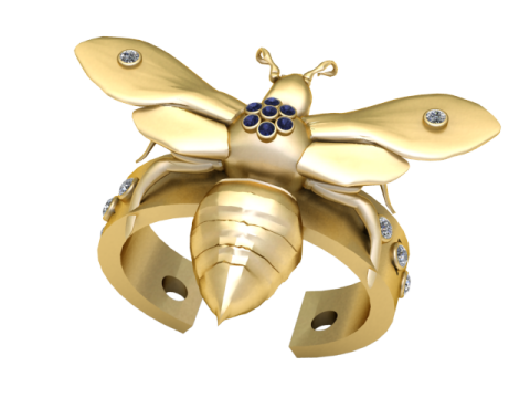 BUTTERFLY GOLD PENDANT Modello di stampa 3D