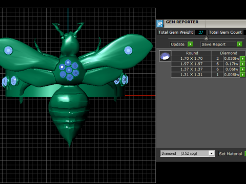 BUTTERFLY GOLD PENDANT Model Cetak 3D