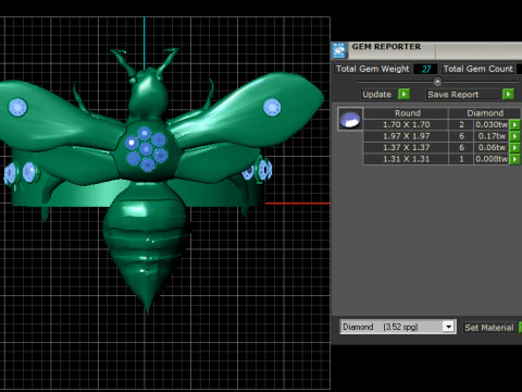 BUTTERFLY GOLD PENDANT 3D Print Model