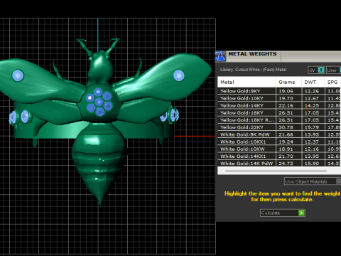 BUTTERFLY GOLD PENDANT Model Cetak 3D
