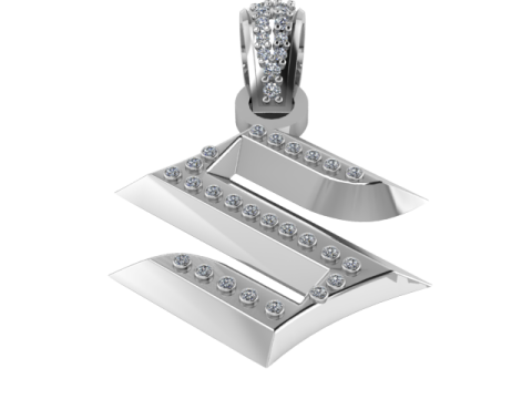 S GOLD PENDANT 3D Print Model
