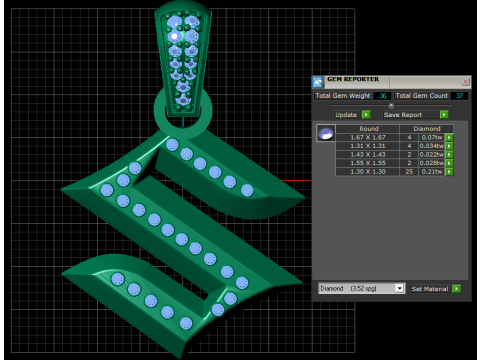 S GOLD PENDANT 3D Print Model