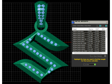 S GOLD PENDANT 3D Print Model