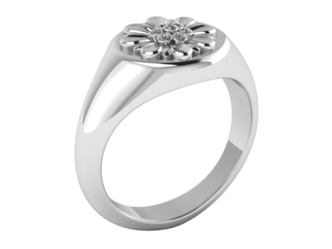 3D GOLD RING 3Dプリントモデル