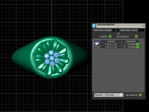 3D GOLD RING 3Dプリントモデル