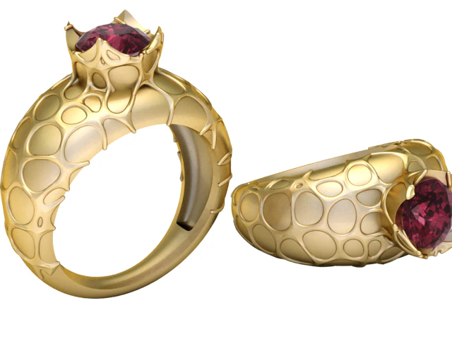 3D GOLD RING 3D Print Model .c4d .max .obj .3ds .fbx .stl .blend 