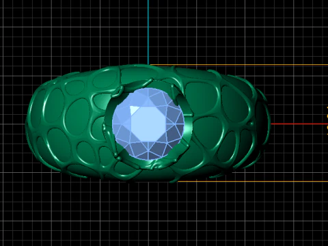 3D GOLD RING 3D Print Model