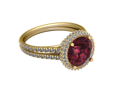 3D GOLD RING 3D Printable Model Modello di stampa 3D