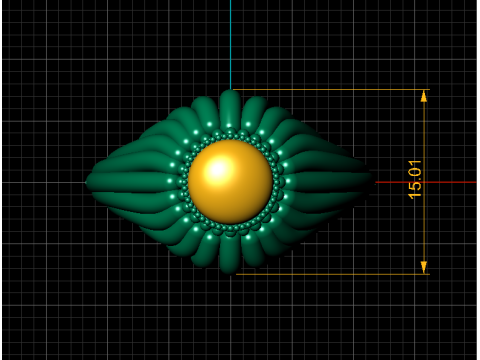 3D GOLD RING 3D Print Model