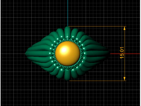 3D GOLD RING 3D Print Model