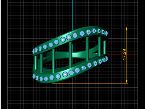 3D Gold Ring 3D Printable Model 3D Принт Модель
